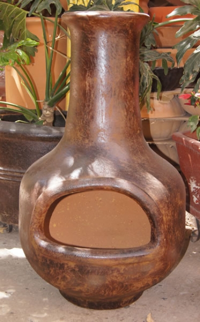 Chimenea grande lisa